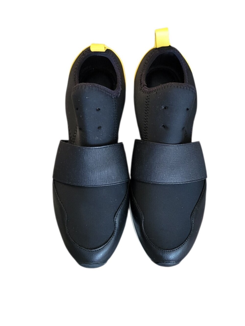 Aldo Men's Black Slip-On Sneakers with Yellow, Pink & Blue Accents - Picture 3 of 7